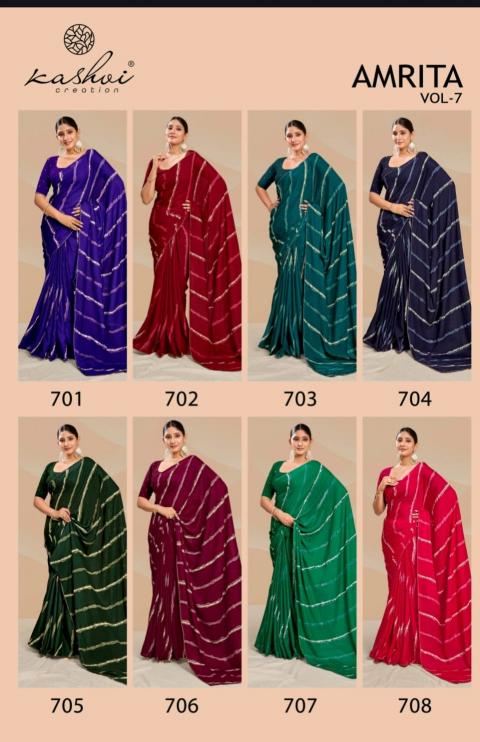Kashvi Amrita vol 7 catalog surat sarees wholesale market 2025