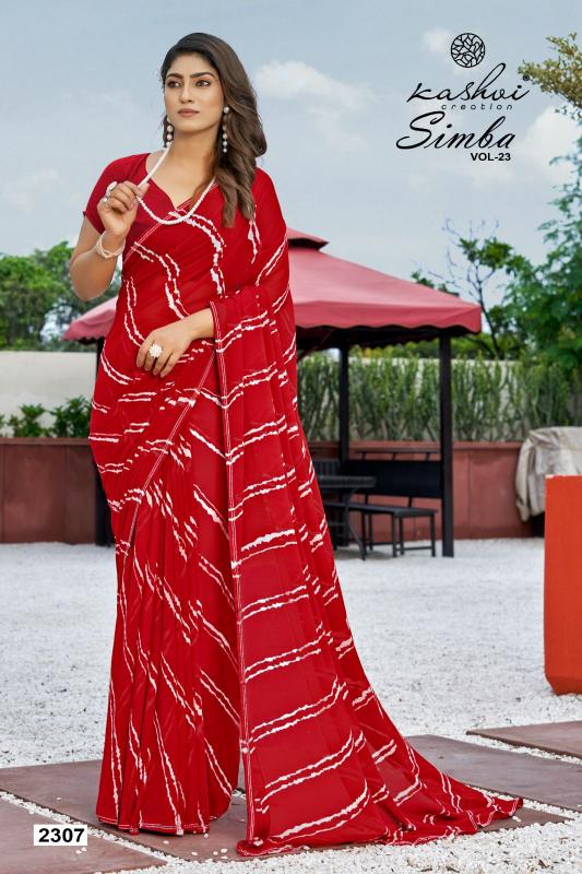 Kashvi Simba Vol 23 catalog bollywood replica sarees wholesale in surat