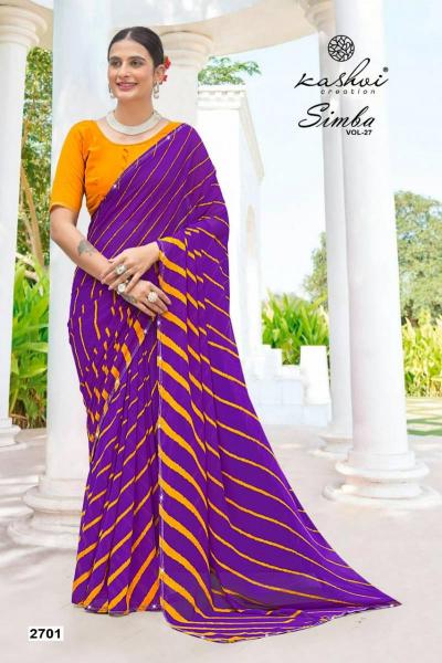 Kashvi Simba Vol 27 catalog surat saree market wholesale low price list