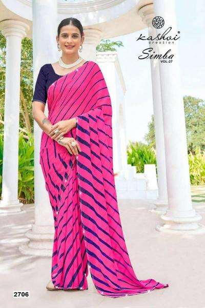 Kashvi Simba Vol 27 catalog surat saree market wholesale low price list