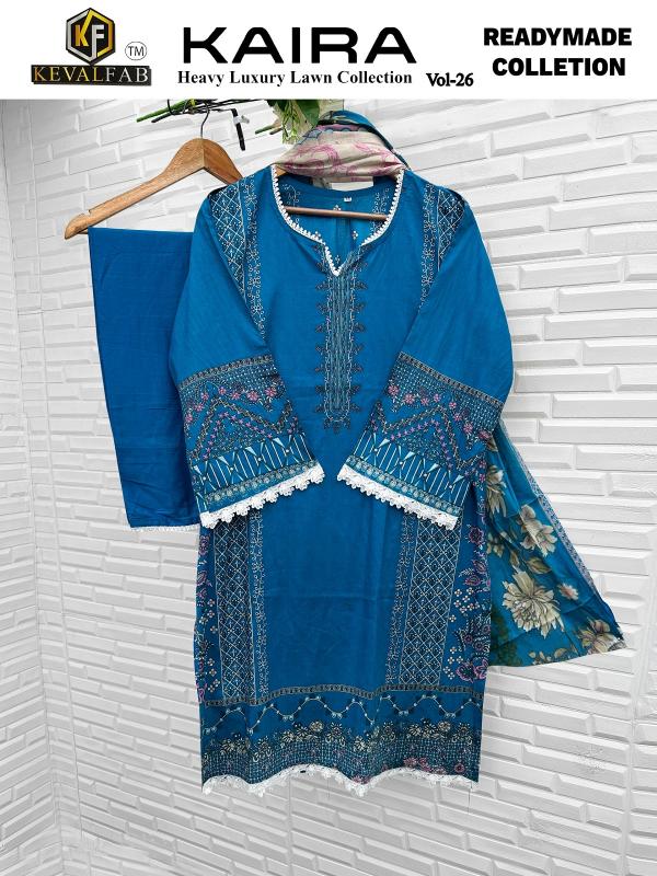 Keval Kaira Vol-26 – Readymade Karachi Kurti Pant With Dupatta - Wholesale Catalog