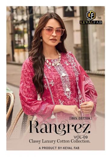 Keval Rangrez Vol-9 – Dress Material - Wholesale Catalog