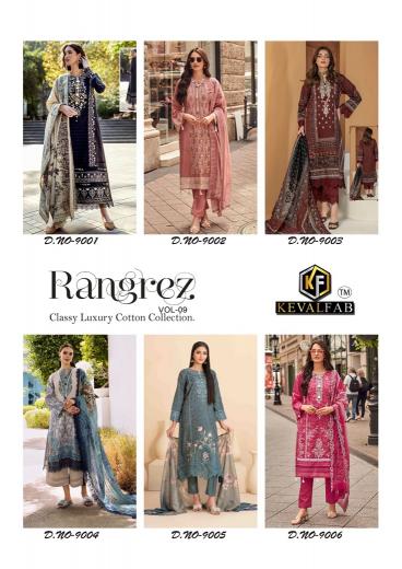 Keval Rangrez Vol-9 – Dress Material - Wholesale Catalog