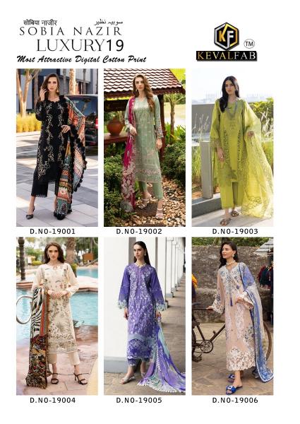 Keval Sobia Nazir Vol-19 – Dress Material - Wholesale Catalog