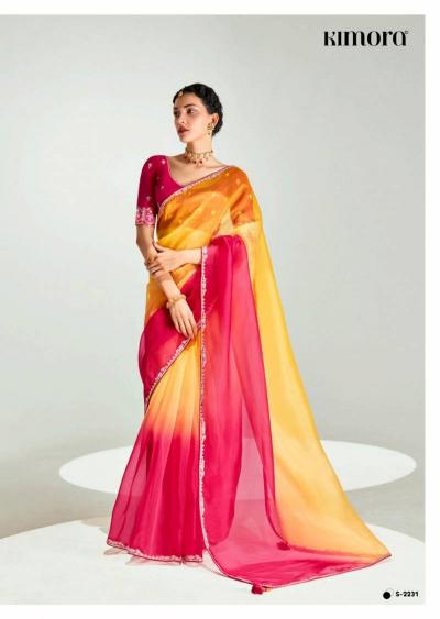 Kimora Rangrez catalog fancy designer sarees suppliers in surat