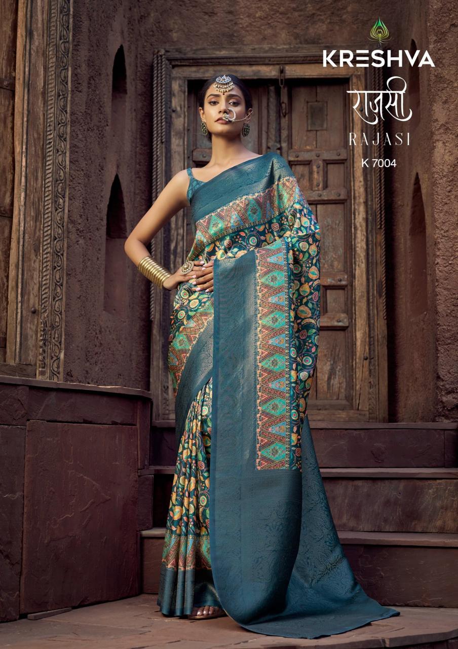 Kreshva Rajasi catalog surat silk saree dealers