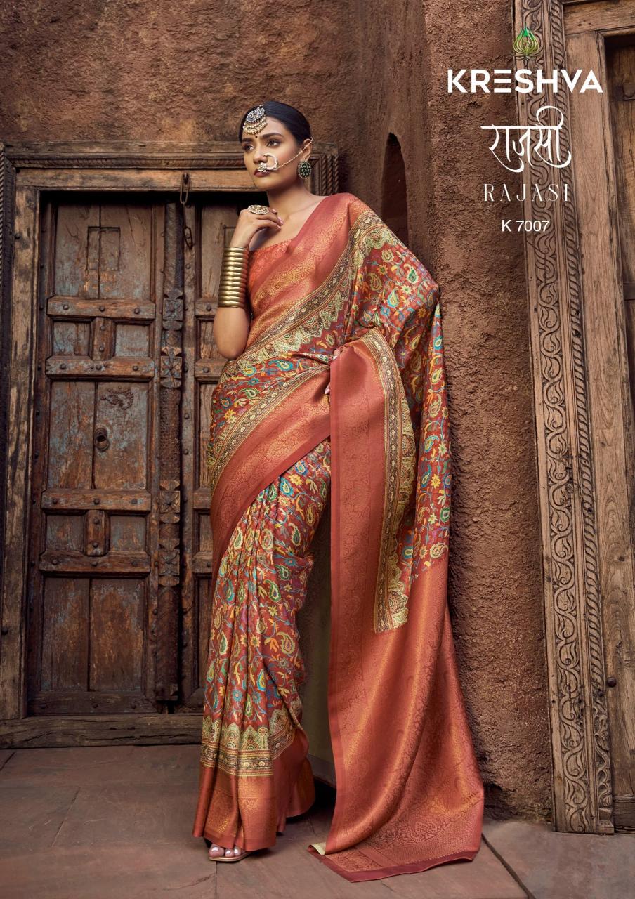 Kreshva Rajasi catalog surat silk saree dealers