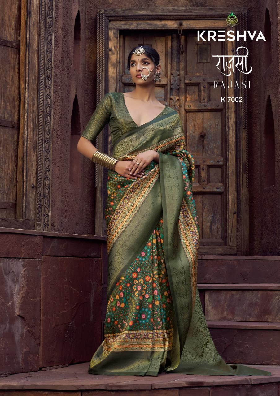 Kreshva Rajasi catalog surat silk saree dealers
