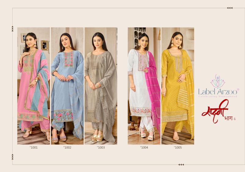 Lable Arzoo Saadgi Bhaag vol 1 catalog kurti neck design 2025 in india