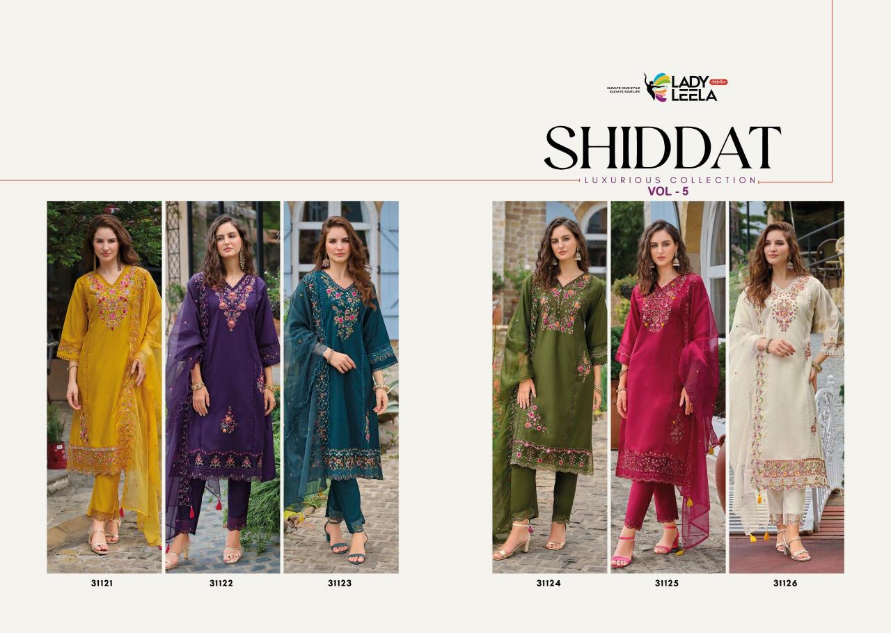 Lady Leela Shiddat Vol 5 catalog indian kurtis in kuwait