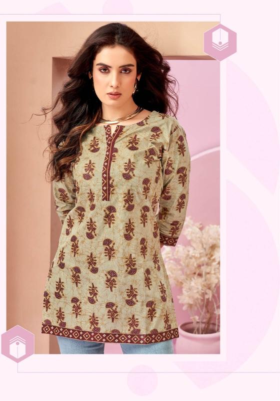 Mayur Crystal Vol 5 catalog indian party wear short kurtis