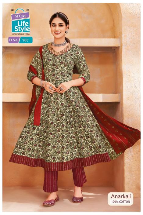 MCM Anarkali Vol-7 – Anarkali Style Kurti With Pant Dupatta - Wholesale Catalog