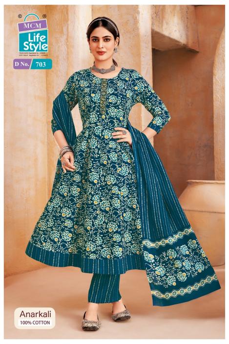 MCM Anarkali Vol-7 – Anarkali Style Kurti With Pant Dupatta - Wholesale Catalog