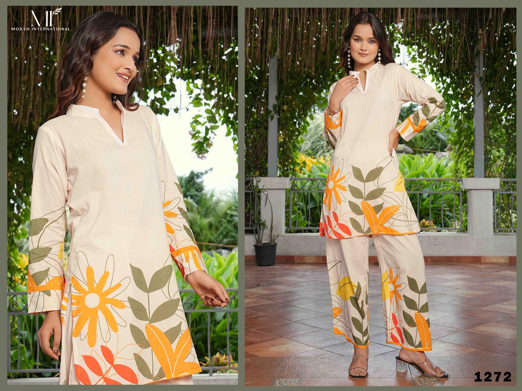 Moksh International Nature vol 1 catalog modest co ord sets pakistan