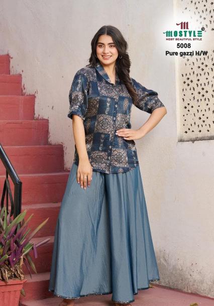 Mostyle 5008 catalog indian kurti with skirt