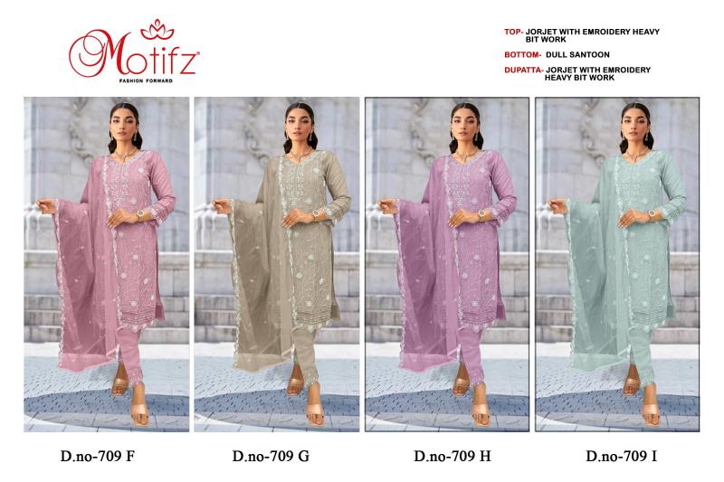 Motifz 709 FGHI catalog wholesale pakistani suits in delhi
