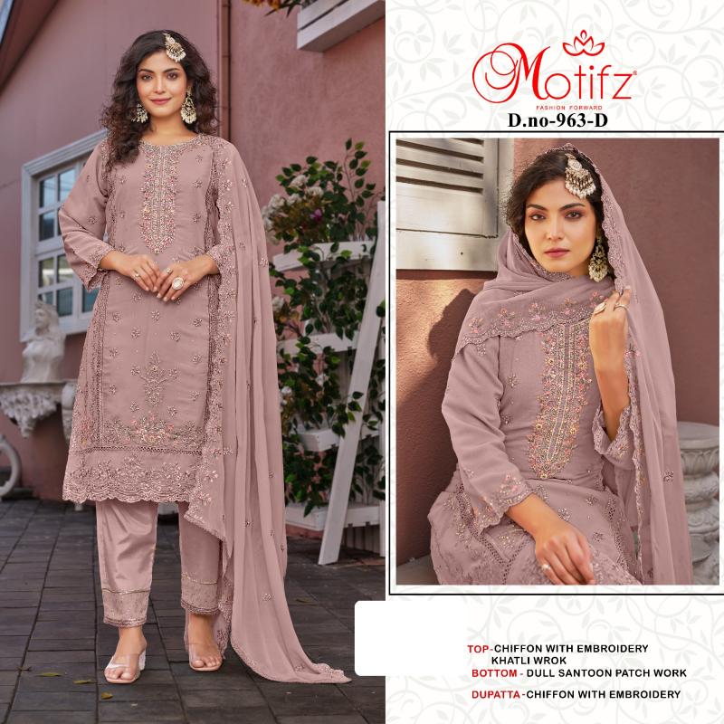 Motifz 963 catalog wholesale pakistani suits 