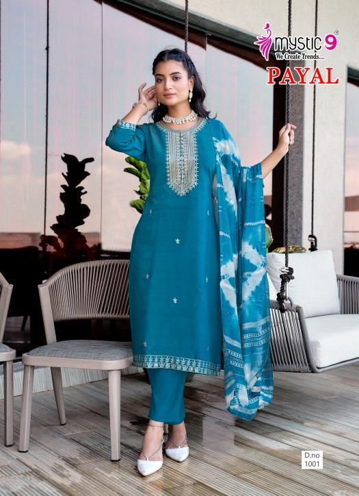 Mystic 9 Payal Vol 1 Catalog kurtis wholesalers surat gujarat india