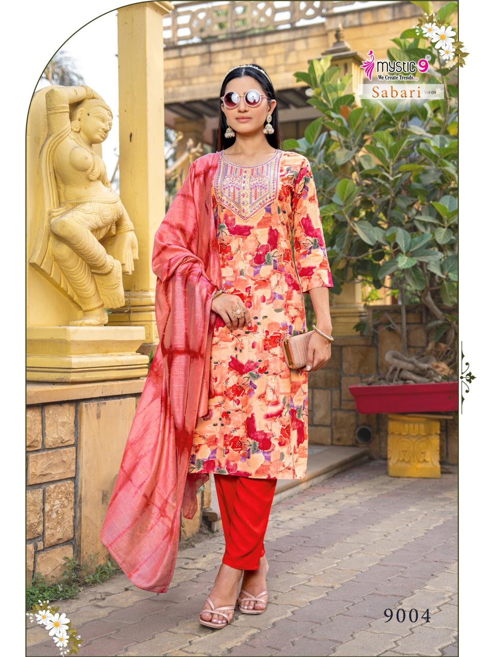 Mystic 9 Sabri Vol 9 Catalog kurtis brand in india