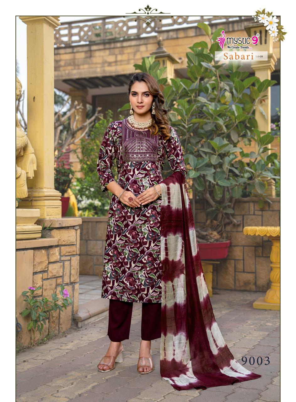 Mystic 9 Sabri Vol 9 Catalog kurtis brand in india