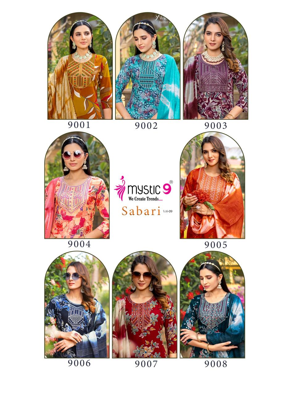 Mystic 9 Sabri Vol 9 Catalog kurtis brand in india