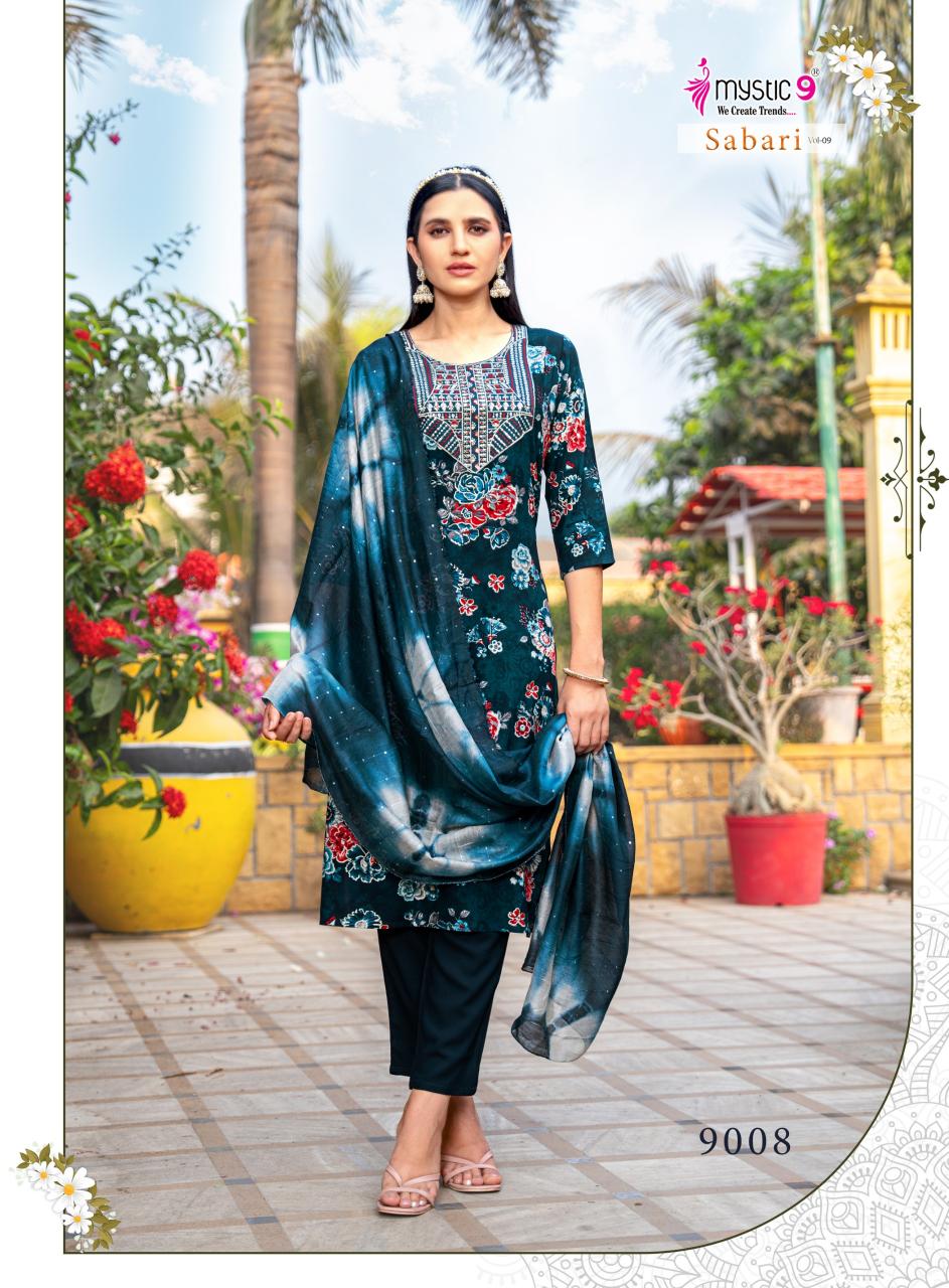 Mystic 9 Sabri Vol 9 Catalog kurtis brand in india