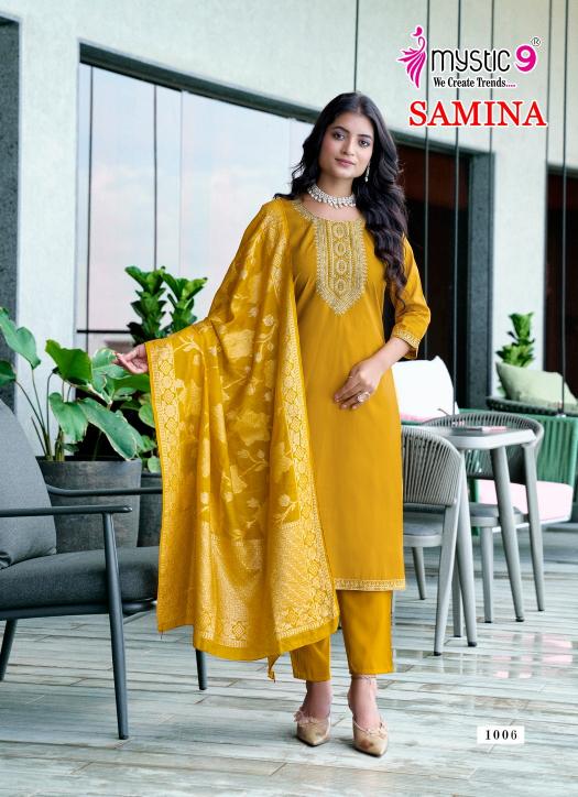 Mystic 9 Samina vol 1 catalog kurti india