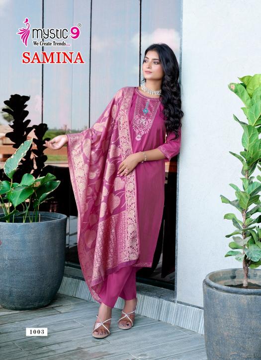 Mystic 9 Samina vol 1 catalog kurti india