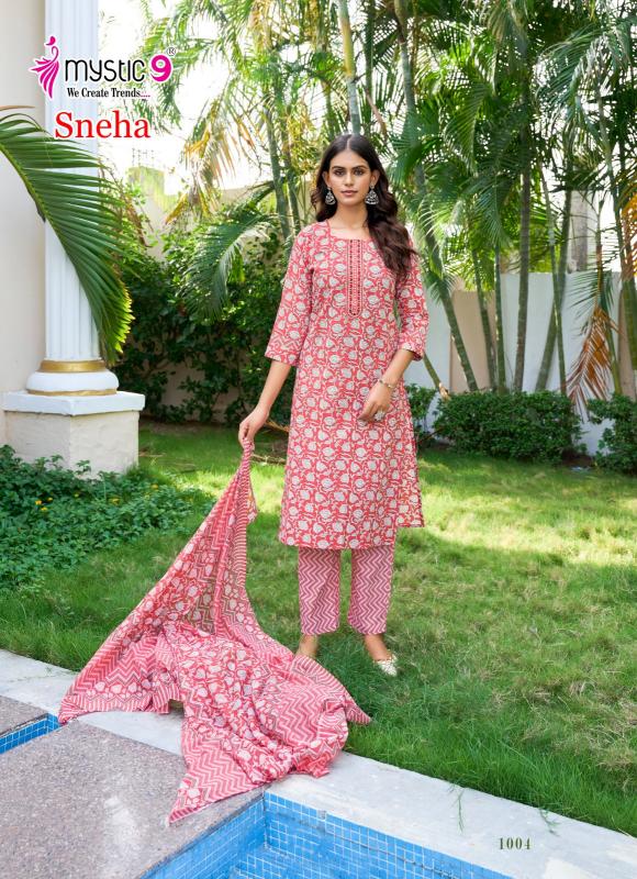 Mystic 9 Sneha vol 1 catalog indian kurtis 2025