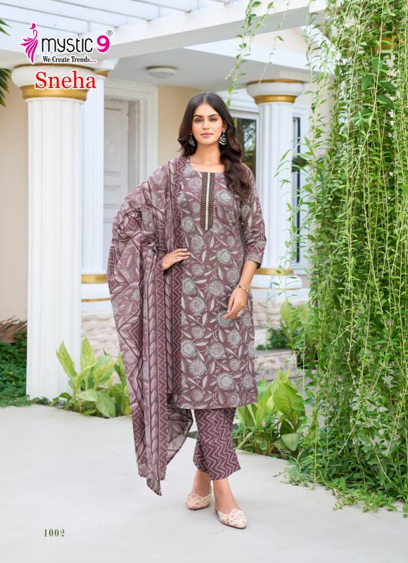 Mystic 9 Sneha vol 1 catalog indian kurtis 2025