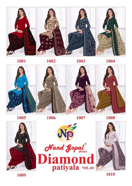 Ng Diamond Patiyala Vol-1 – Dress Material - Wholesale Catalog