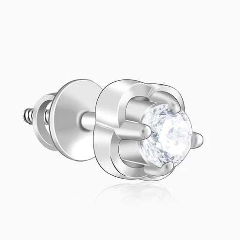 Nitya Silver Bloomfire Zirconia Earrings