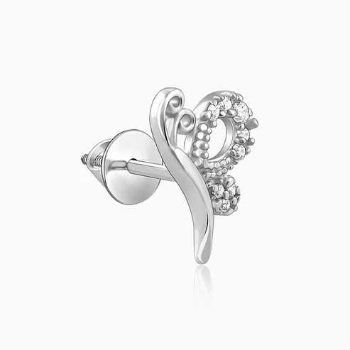 Nitya Silver Butterfly Studs