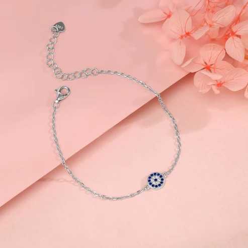 Nitya Silver Evil Eye Bracelet