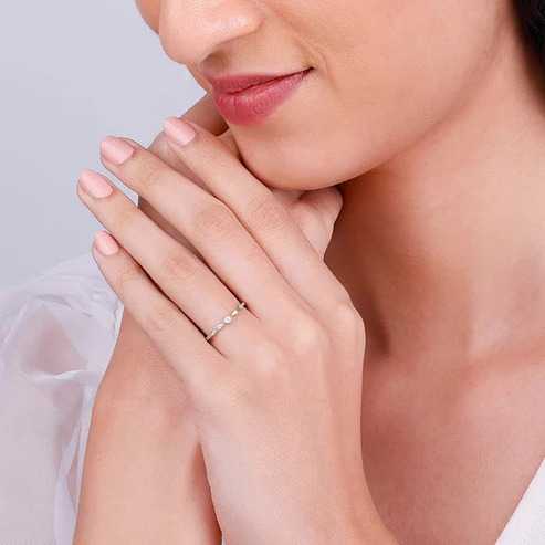 Nitya Silver Flamme Ring