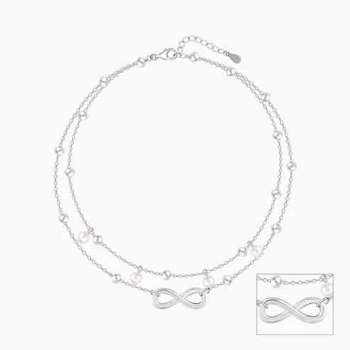 Nitya Silver Infinity Anklet