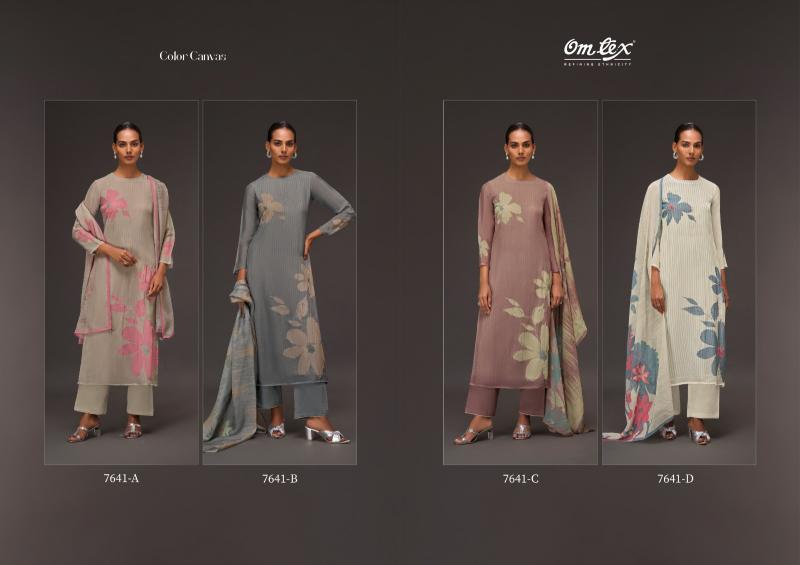 Omtex Colour Canvas catalog salwar kameez wholesale market in ahmedabad