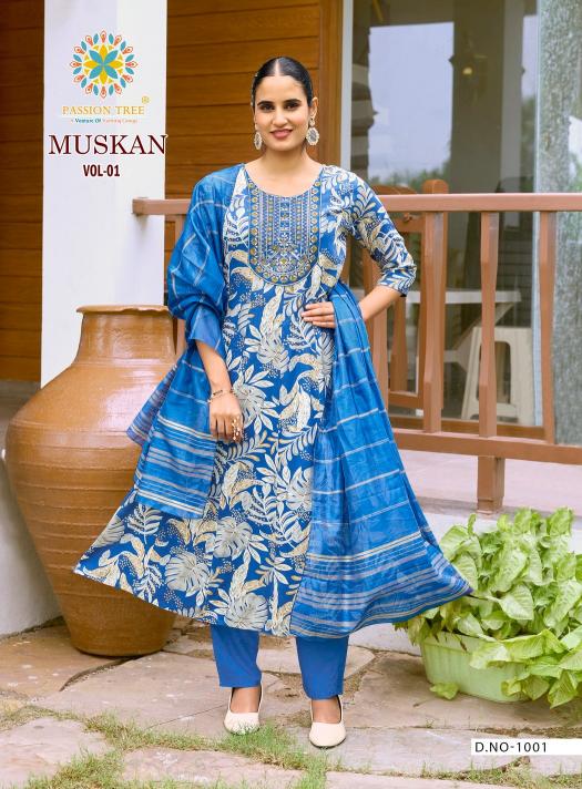 Passion Tree Muskan Vol 1 catalog pakistani style kurti online india