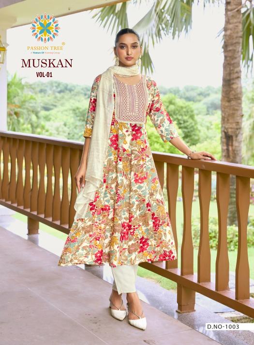 Passion Tree Muskan Vol 1 catalog pakistani style kurti online india