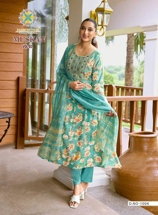 Passion Tree Muskan Vol 1 catalog pakistani style kurti online india