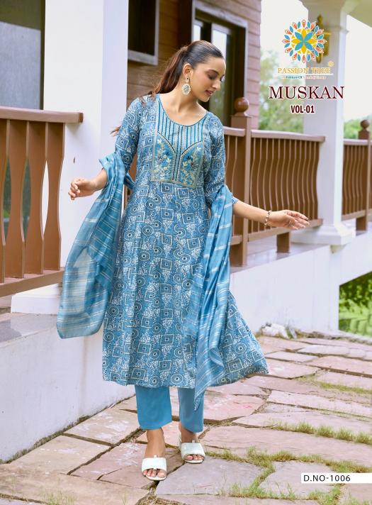 Passion Tree Muskan Vol 1 catalog pakistani style kurti online india