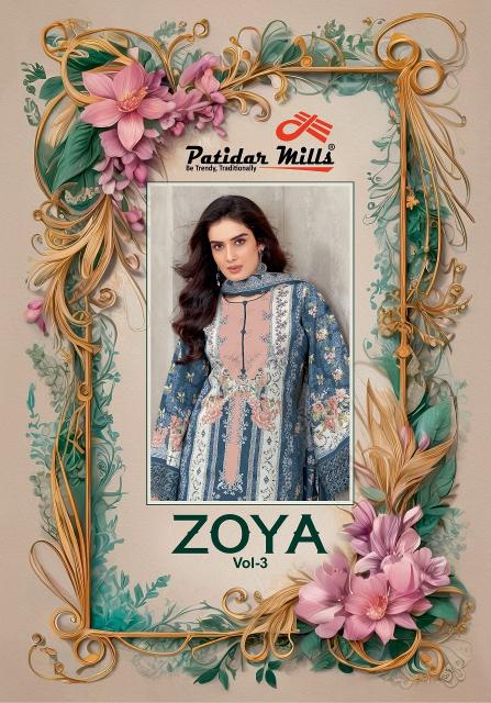 Patidar Zoya Vol-3 – Dress Material - Wholesale Catalog