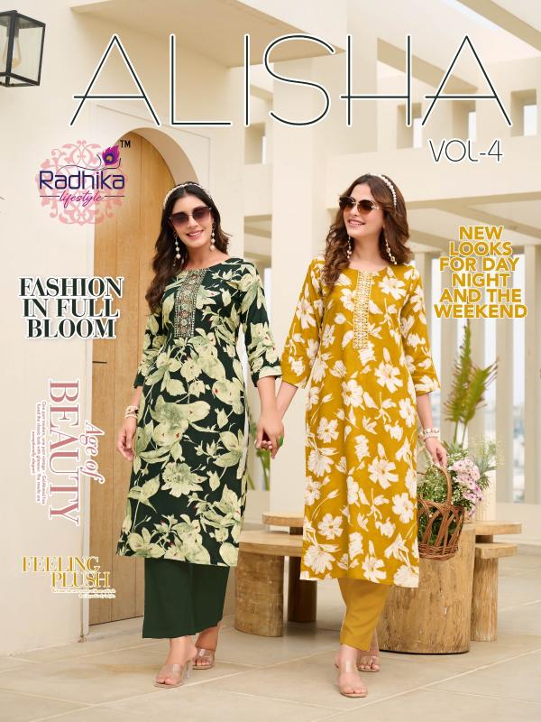 Radhika LifeStyle Alisha Vol 4 catalog indian design kurti