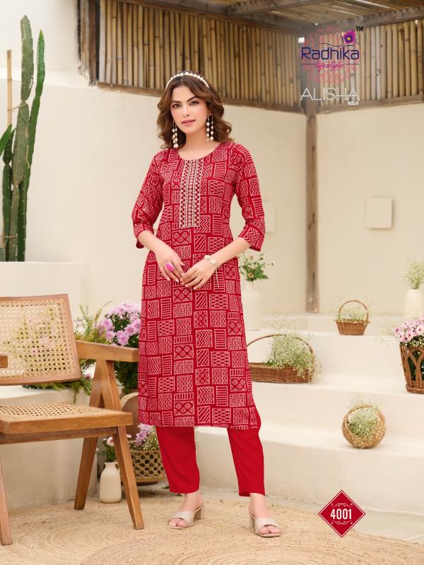 Radhika LifeStyle Alisha Vol 4 catalog indian design kurti