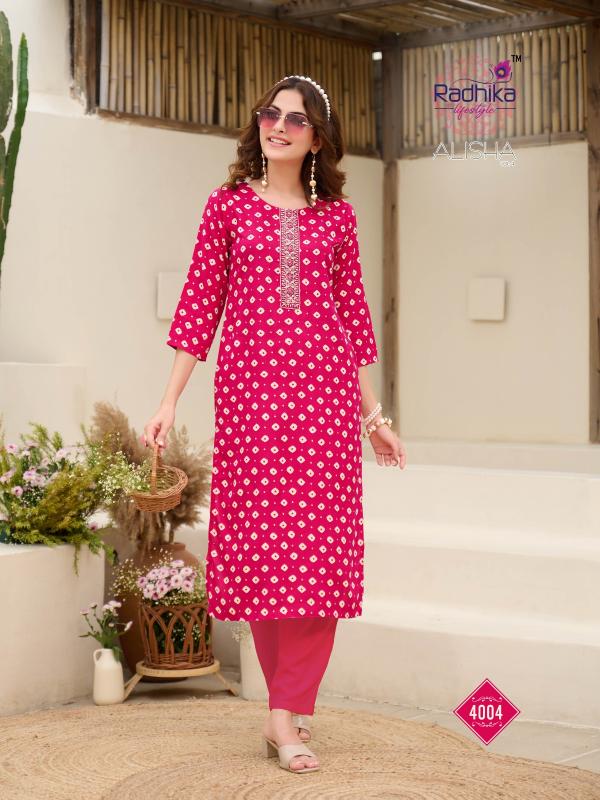 Radhika LifeStyle Alisha Vol 4 catalog indian design kurti