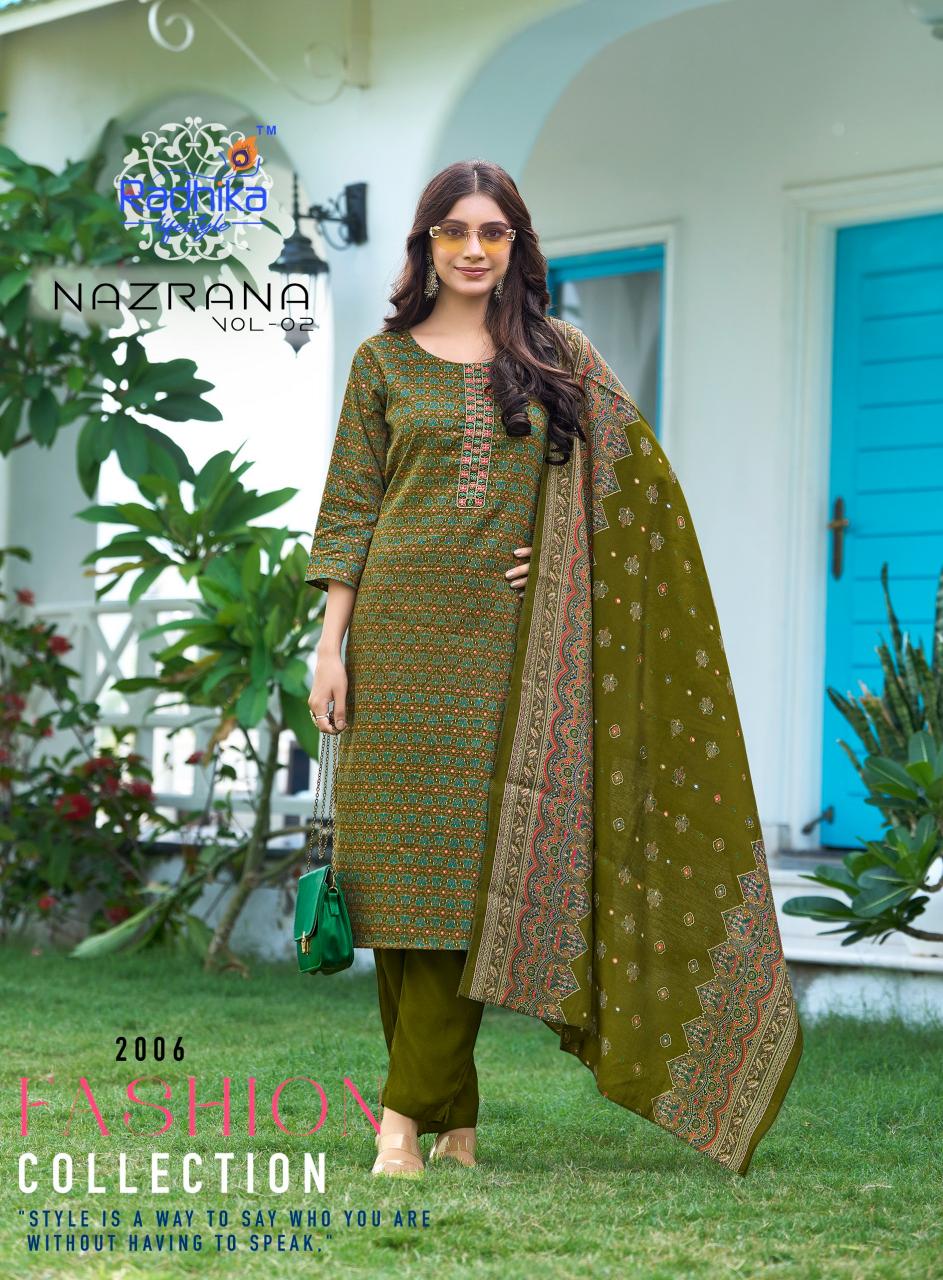 Radhika Lifestyle Nazrana vol 2 catalog best place to buy kurtis in india