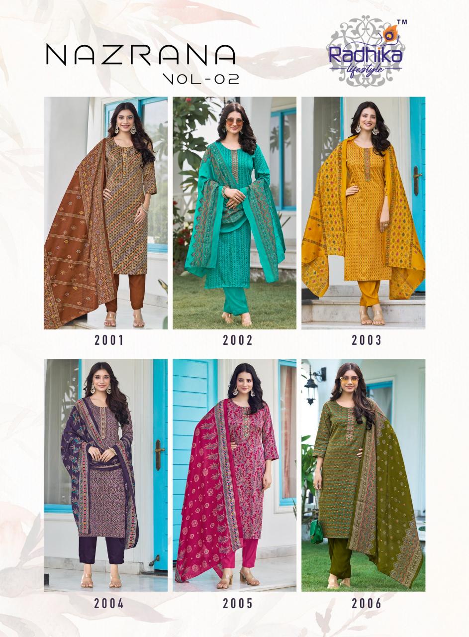 Radhika Lifestyle Nazrana vol 2 catalog best place to buy kurtis in india
