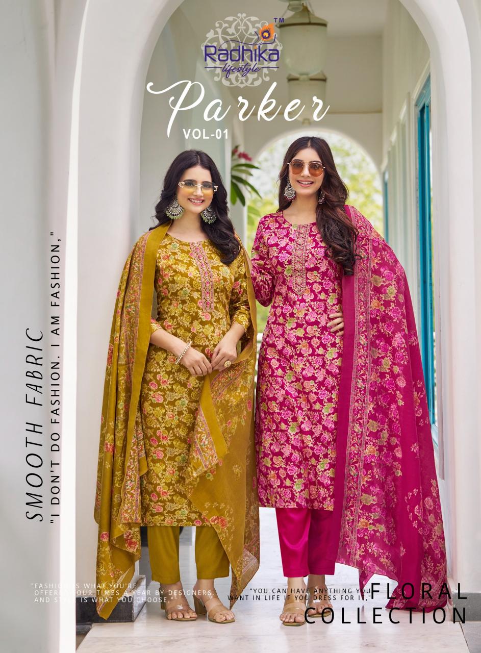 Radhika Lifestyle Parker Vol 1 catalog kurti manufacturer in india