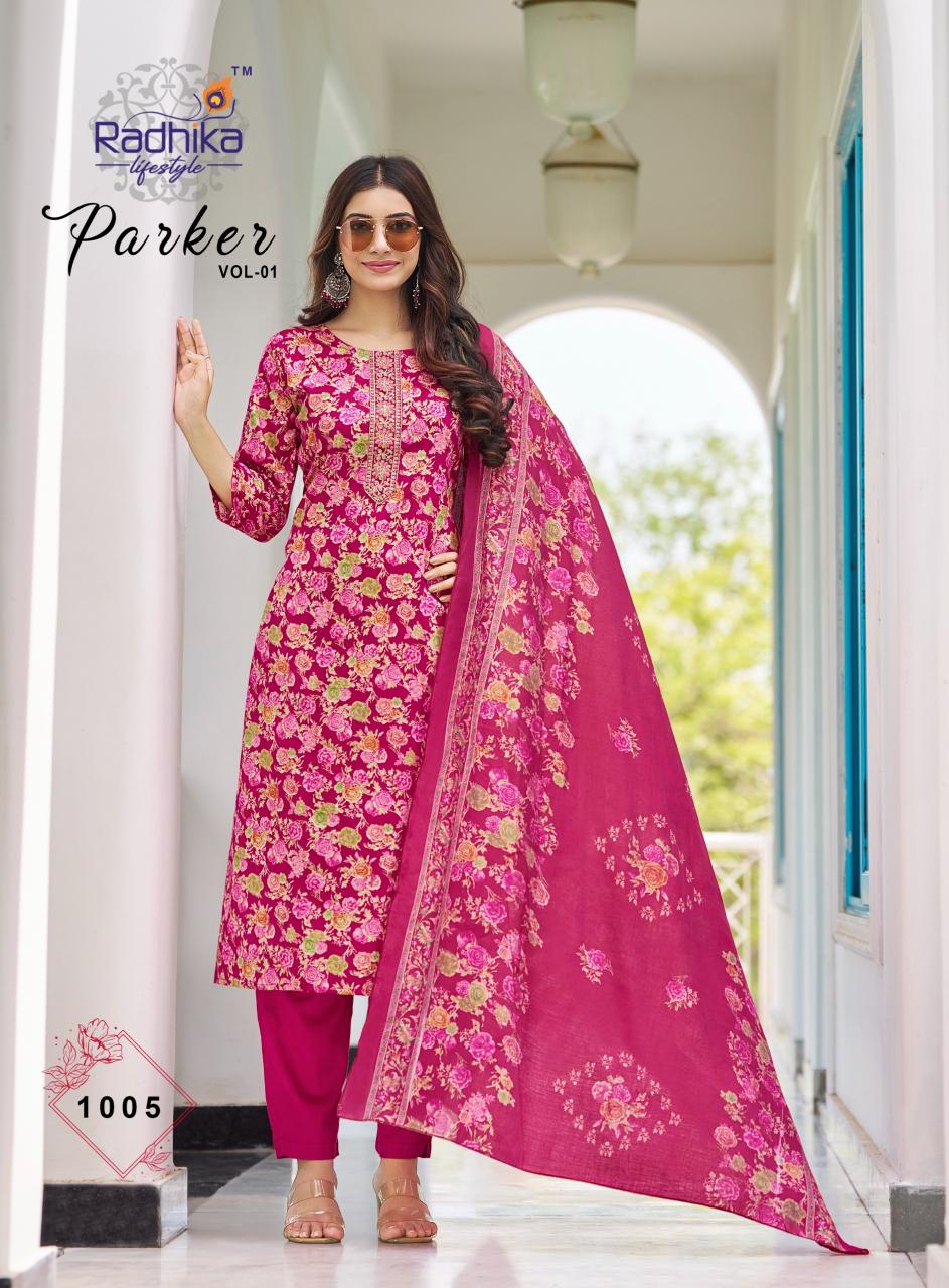 Radhika Lifestyle Parker Vol 1 catalog kurti manufacturer in india