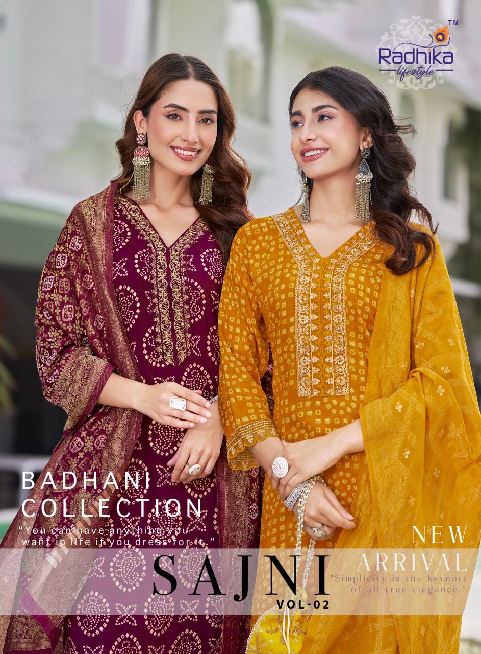 Radhika Lifestyle Sajni Vol 2 catalog indian wear designer kurtis